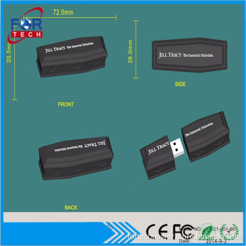 Bogey day memorias usb coffin shaped usb flash for sales 2gb 4gb 8gb